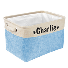 Load image into Gallery viewer, Personalized Dog Toy Storage Basket
