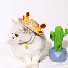 Load image into Gallery viewer, Cute Ears Cat Straw Hat