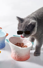 Load image into Gallery viewer, Handmade Fish Shaped Ceramics Cat Bowl - San Frenchie