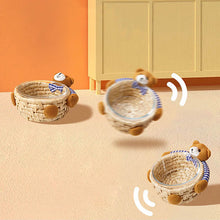 Load image into Gallery viewer, Bear Glass Cat Bowl