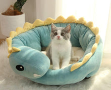 Load image into Gallery viewer, Dinosaur Shaped Cat Bed House - San Frenchie