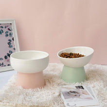 Load image into Gallery viewer, Candy Color Ceramics High Foot Pet Bowl - San Frenchie