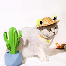 Load image into Gallery viewer, Cute Ears Cat Straw Hat