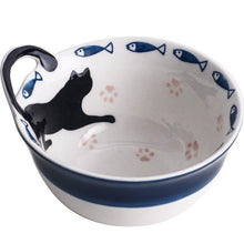Load image into Gallery viewer, Black Cat Ceramic Tableware Plate and Bowl - San Frenchie