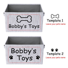Load image into Gallery viewer, Personalized Pet Toy Storage Basket