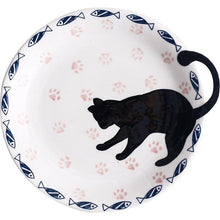 Load image into Gallery viewer, Black Cat Ceramic Tableware Plate and Bowl - San Frenchie