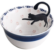 Load image into Gallery viewer, Black Cat Ceramic Tableware Plate and Bowl - San Frenchie