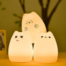 Load image into Gallery viewer, Cartoon Cat Silicone Night Light