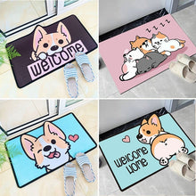 Load image into Gallery viewer, Cartoon Corgi Floor Mat