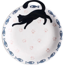 Load image into Gallery viewer, Black Cat Ceramic Tableware Plate and Bowl - San Frenchie