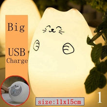 Load image into Gallery viewer, Cartoon Cat Silicone Night Light