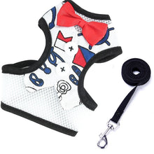 Load image into Gallery viewer, Bow Tie Pet Harness and Leash Set