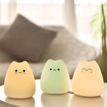 Load image into Gallery viewer, Cartoon Cat Silicone Night Light