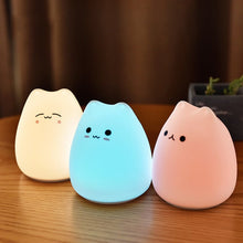 Load image into Gallery viewer, Cartoon Cat Silicone Night Light