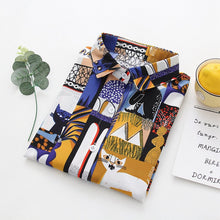 Load image into Gallery viewer, Cat Collage Print Blouse