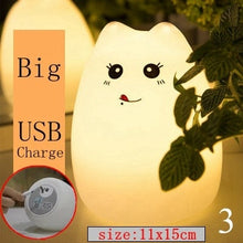 Load image into Gallery viewer, Cartoon Cat Silicone Night Light