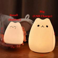 Load image into Gallery viewer, Cartoon Cat Silicone Night Light