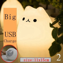 Load image into Gallery viewer, Cartoon Cat Silicone Night Light