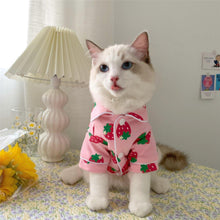 Load image into Gallery viewer, Cat Strawberry Pajamas - San Frenchie