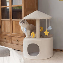 Load image into Gallery viewer, Rotating Carousel Cat Climbing Tree Nest