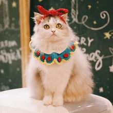 Load image into Gallery viewer, Hand-Knitted Snow White Pet Collar - San Frenchie