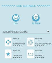 Load image into Gallery viewer, Summer Pool Cat Litter Mat - San Frenchie