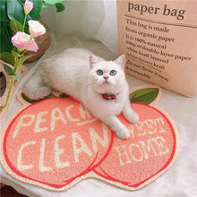 Load image into Gallery viewer, Peach shaped Cat Litter Mat - San Frenchie