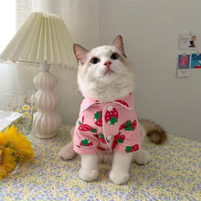 Load image into Gallery viewer, Cat Strawberry Pajamas - San Frenchie