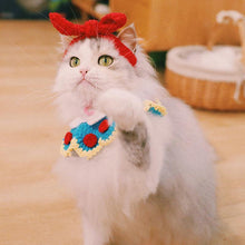 Load image into Gallery viewer, Hand-Knitted Snow White Pet Collar - San Frenchie