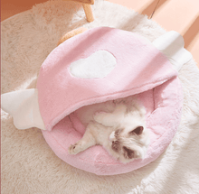 Load image into Gallery viewer, Cozy Angel Pet Sleeping Bag - San Frenchie