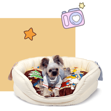 Load image into Gallery viewer, Christmas Design Soft Dog Bed - San Frenchie