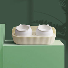 Load image into Gallery viewer, Bear Shaped Bone China Cat Bowl - San Frenchie
