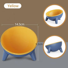 Load image into Gallery viewer, Contrasting Color Oblique Pet Bowl - San Frenchie