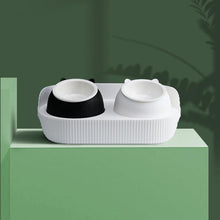 Load image into Gallery viewer, Bear Shaped Bone China Cat Bowl - San Frenchie
