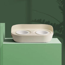 Load image into Gallery viewer, Bear Shaped Bone China Cat Bowl - San Frenchie