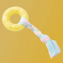 Load image into Gallery viewer, Donut Shaped Bite-Resistance Dog Toy With Rope - San Frenchie