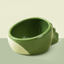 Load image into Gallery viewer, Dinosaur Tail Ceramic Dog Bowl - San Frenchie
