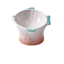 Load image into Gallery viewer, Handmade Fish Shaped Ceramics Cat Bowl - San Frenchie
