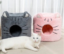 Load image into Gallery viewer, Cat Ears Design Pet Bed