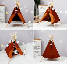 Load image into Gallery viewer, Canvas Pet Tepee Bed - San Frenchie