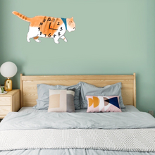 Load image into Gallery viewer, Walking Cat Wall Clock