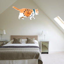 Load image into Gallery viewer, Walking Cat Wall Clock