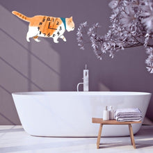 Load image into Gallery viewer, Walking Cat Wall Clock