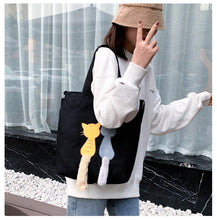 Load image into Gallery viewer, 3D Cat Canvas Bag