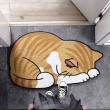 Load image into Gallery viewer, Sleeping Cat Floor Mat