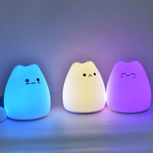 Load image into Gallery viewer, Cartoon Cat Silicone Night Light