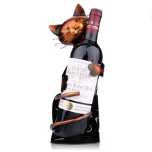 Load image into Gallery viewer, Cat Wine Holder Figurine