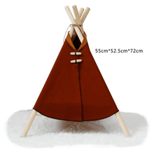 Load image into Gallery viewer, Canvas Pet Tepee Bed - San Frenchie