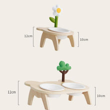 Load image into Gallery viewer, Raised Pet Food and Water Bowl - San Frenchie