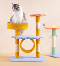 Load image into Gallery viewer, Flower Design Cat Climbing Tree